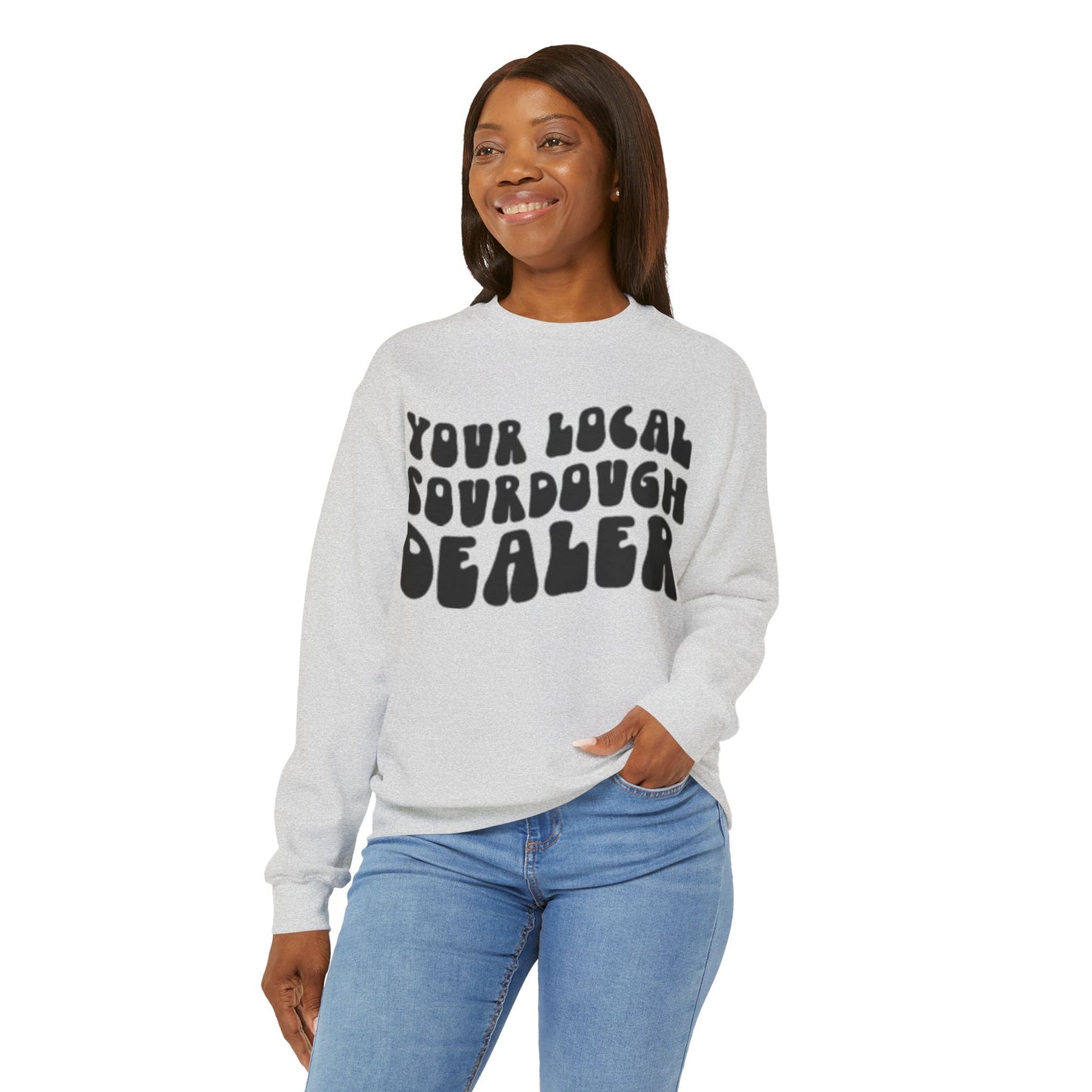 Sweatshirt: Local Sourdough Dealer Unisex Heavy Blend Maximum Profit