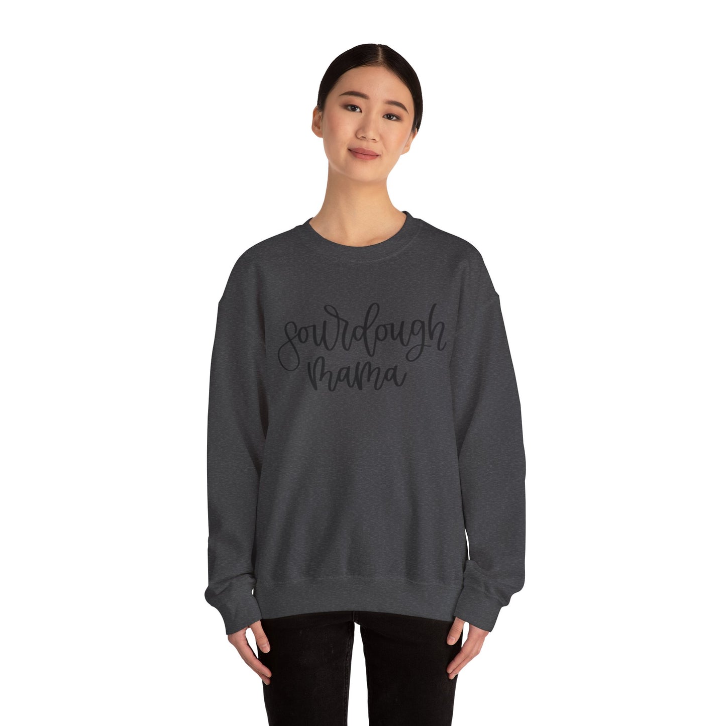 Sourdough Mama Unisex Heavy Blend™ Crewneck Sweatshirt - Cozy Baking Gift for Moms