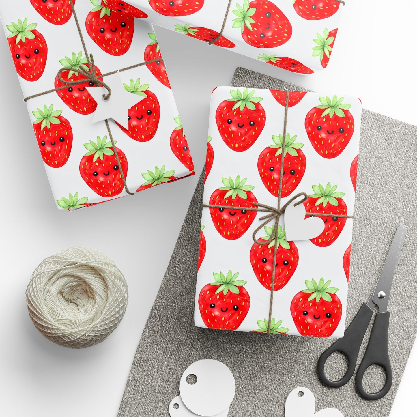 Strawberry Pattern Wrapping Paper - Fun Gift Wrap for Holidays & Celebrations