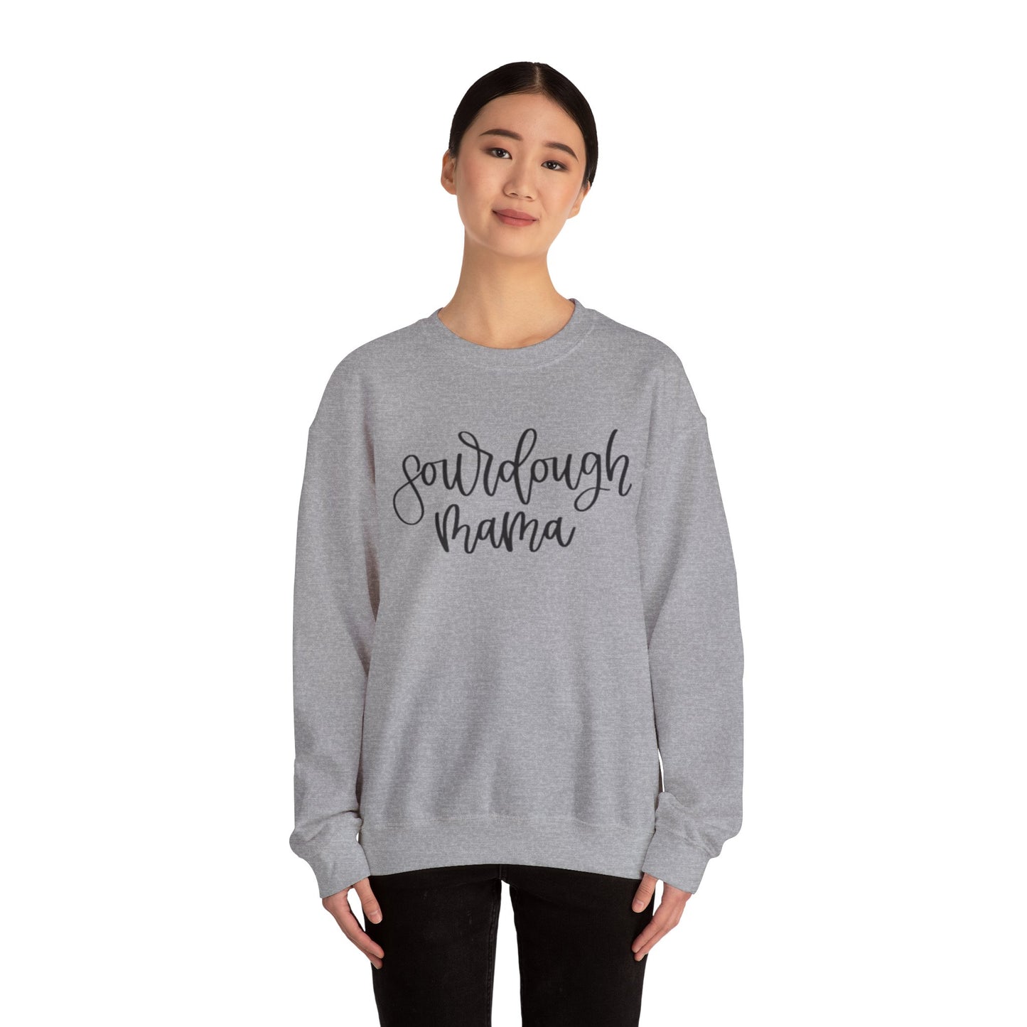 Sourdough Mama Unisex Heavy Blend™ Crewneck Sweatshirt - Cozy Baking Gift for Moms