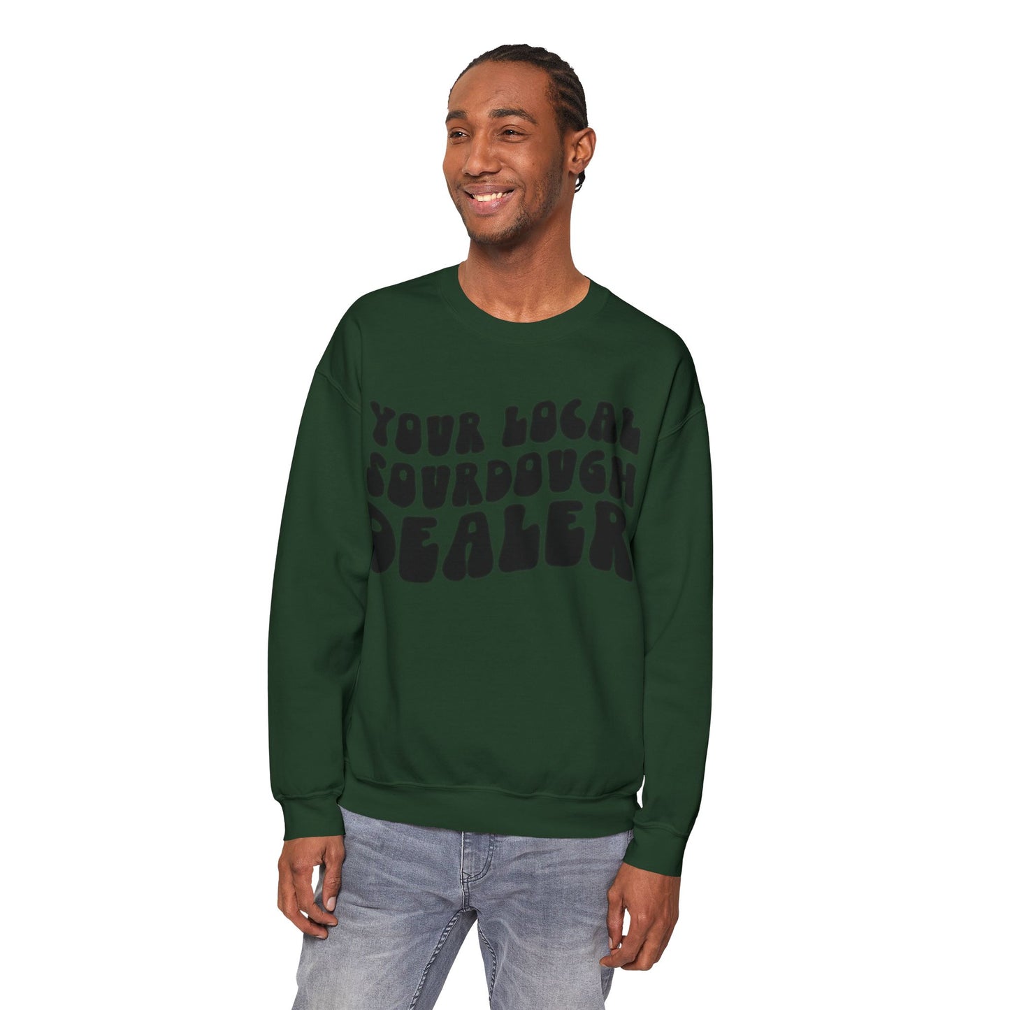 Sweatshirt: Local Sourdough Dealer Unisex Heavy Blend Maximum Profit