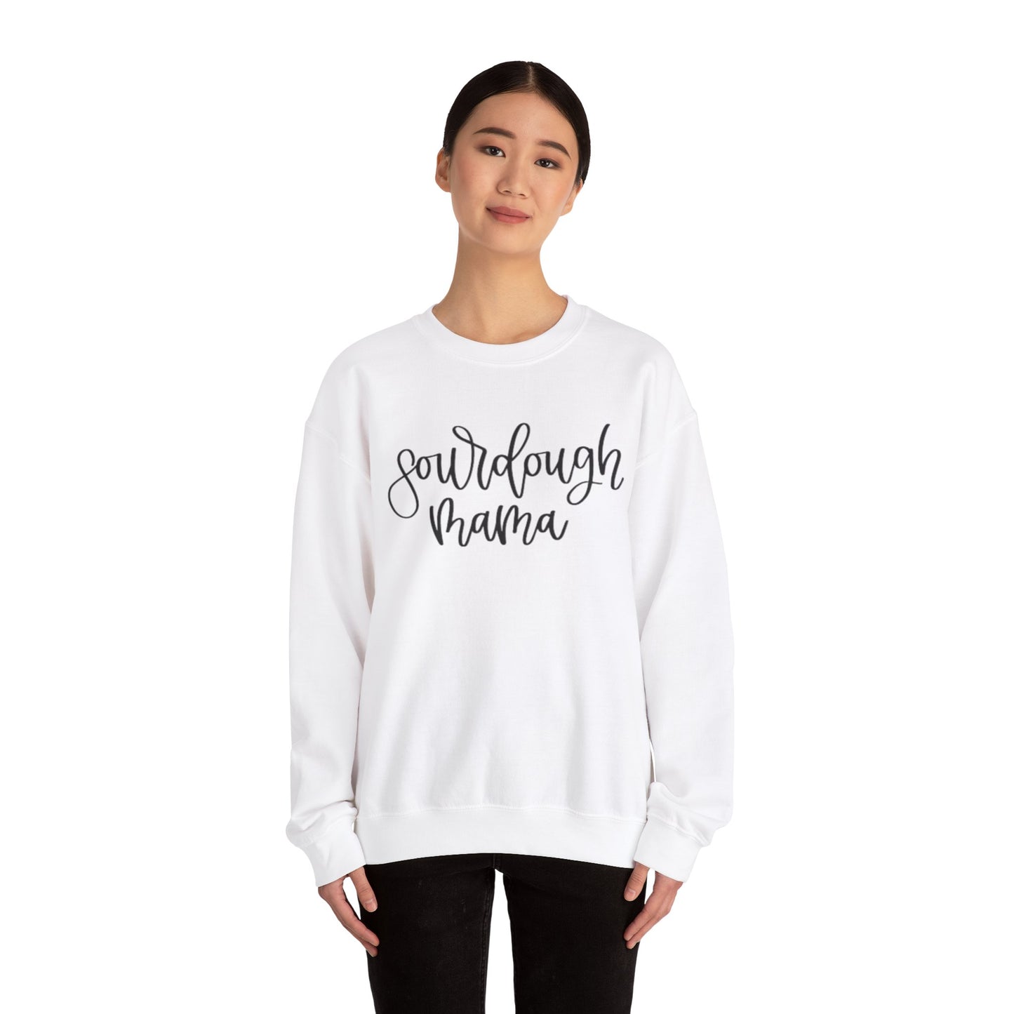 Sourdough Mama Unisex Heavy Blend™ Crewneck Sweatshirt - Cozy Baking Gift for Moms