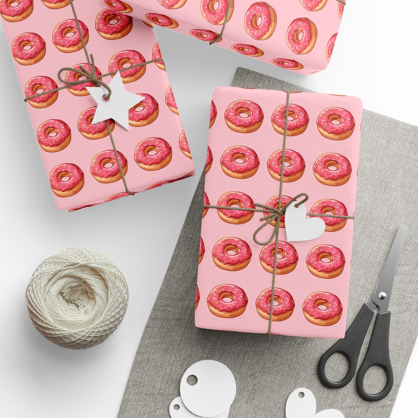 Fun Donut Wrapping Paper for Celebrations - Sweet Treat Themed Gift Wrap