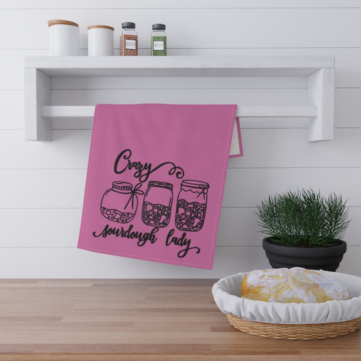 Funny Sourdough Lady Tea Towels - Perfect Gift for Bakers & Kitchen Decor