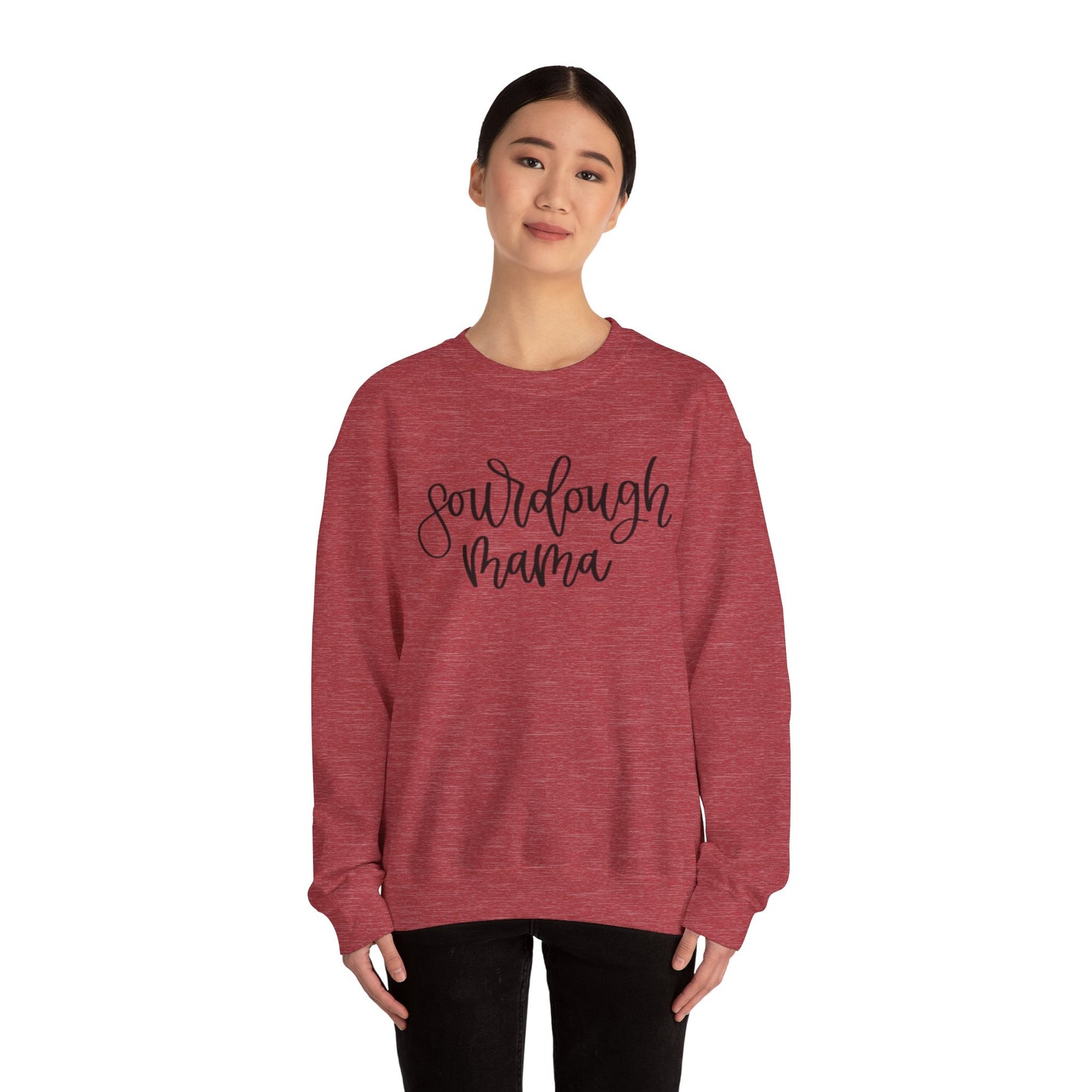 Sourdough Mama Unisex Heavy Blend™ Crewneck Sweatshirt - Cozy Baking Gift for Moms