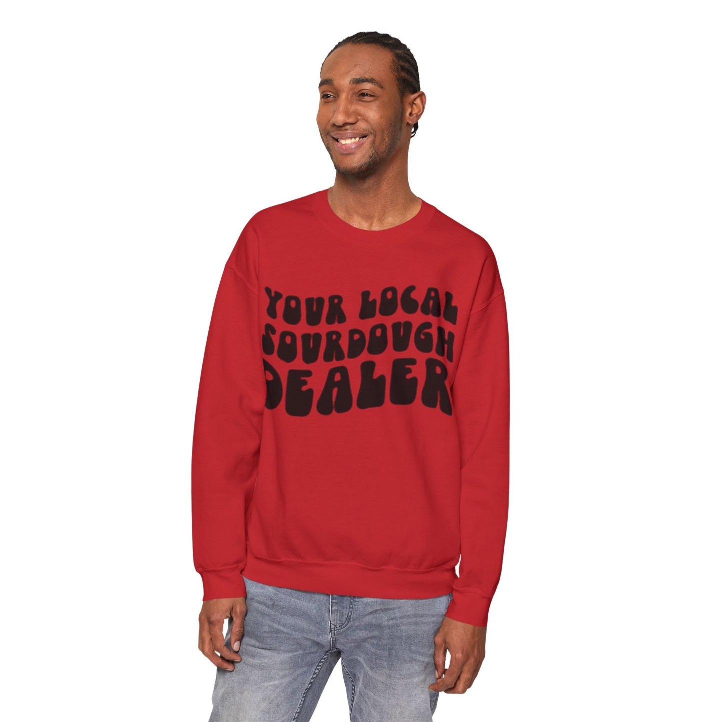 Sweatshirt: Local Sourdough Dealer Unisex Heavy Blend Maximum Profit