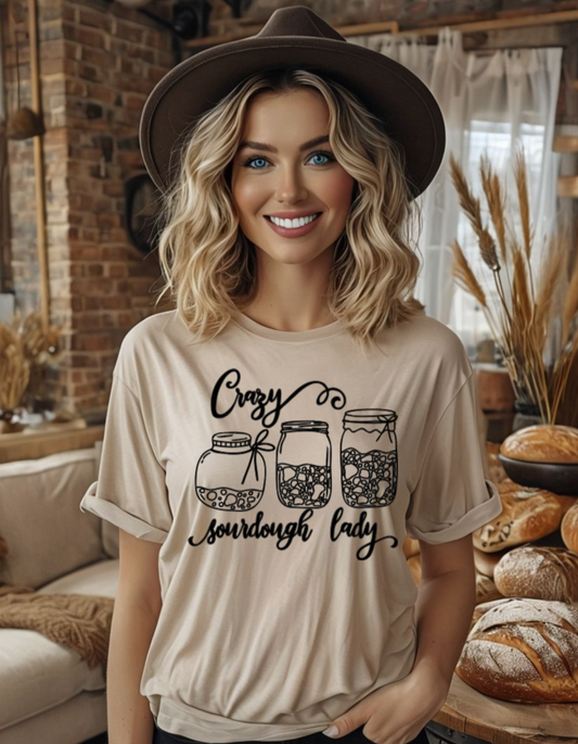 Crazy Sourdough Lady Tee